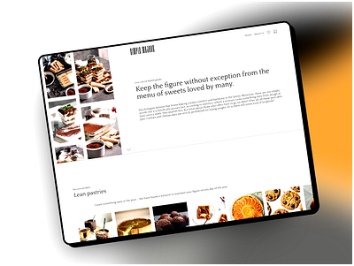 Website design for low-calorie baking figma ui ux uxui webdesign website