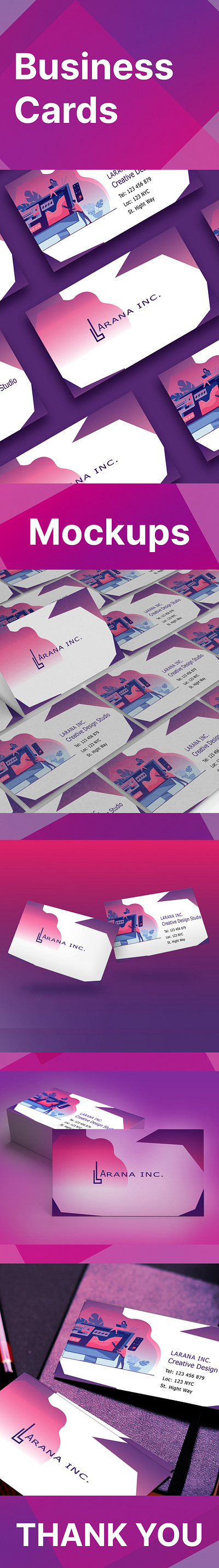 Business Cards & Mockups branding businesscards figma graphic design photoshop