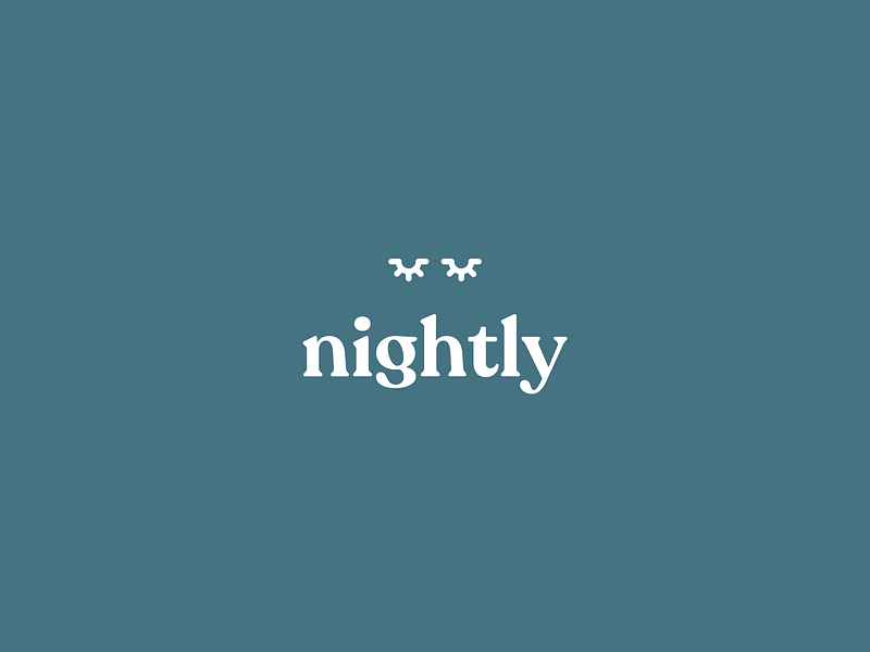 Nightly — Sleep Tracker Platform Branding brand identity branding calm color palette design graphic design healthcare logo nightly platform recoleta sleep sleep monitoring sleep patterns sleep tracker sleeping typeface typography visual identity z1