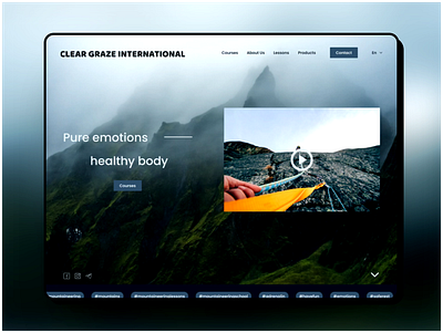 UX/UI design for mountaineering courses figma ui ux uxui webdesign website