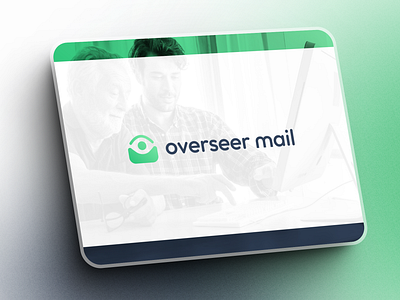 Concept for Overseer Mail beholder concept elderly email email provider email service eye filter guardian logo mail mail service mail website overseer mail overwatch platform protect security teal web