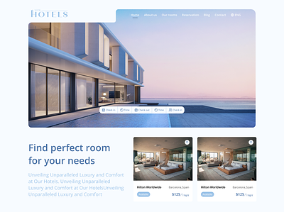 Hotel Reservation Website hotel productdesign reservation ui uiuxdesign ux webdesign