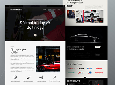 Doans Auto website auto car digital landing page modern motion graphics ui ux website