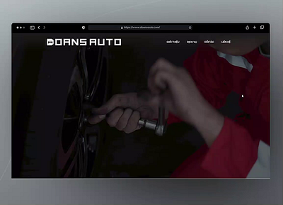 Doans Auto website auto car digital landing page modern motion graphics ui ux website