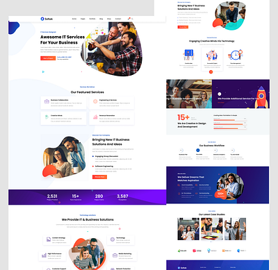 SAAS Startup Website banking website business consulting business website consulting consulting website figma finance landing page saas saas landing page saas product saas startup website saas website ui design ui ux website