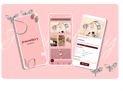 Jewewllery App UI Design design graphic design mobile ui