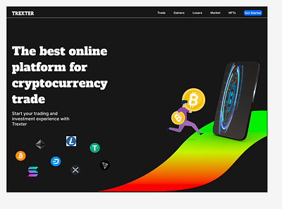 crypto app landing page landing page responsive design ui user experience research ux