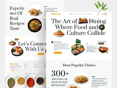 Savory Restaurant Landing Page Design backbencher studio backbencherstudio design design agency food landing page design food web ui design food website homepage interface design landing page design restaurant website ui uiux user user experience user interface ux web design website website ui design
