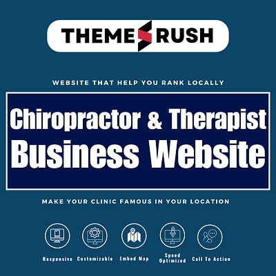 Chiropractor Business WordPress Website Design Template web templates website design