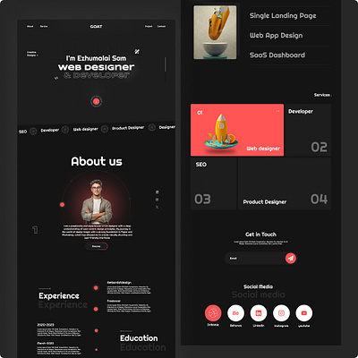 Portfolio Designs app dashboard design graphic design portfolio ui web design website