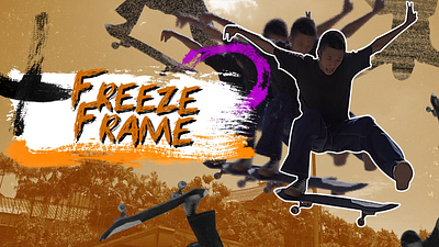 Freeze Frame after effects animation freeze frame graphic design motion design motion graphics