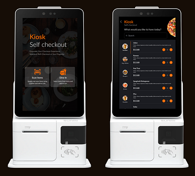 Kiosk Application app design kiosk self checkout ui user interface