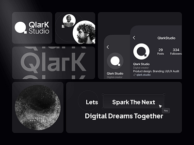 Qlark Studio branding Bentogrid bentogrid digitalreality motiondesign product design qlarkstudio uxdesign