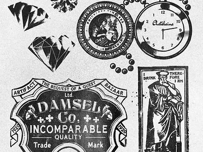 Chatelaine Watch Design Etc. chatelaine cologne damsel diamonds distressed ephemera flash sheet free font illustration inspiration logo original pocket watch rough tattoo texture typeface vintage watch weathered