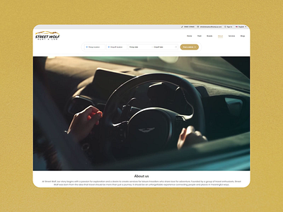 Street Wolf Rent a Car: Unleash Your Journey with Seamless UI/UX branding cars website design design figma logo rent a car app website rent a car design rental car ui ui ui ux ux design