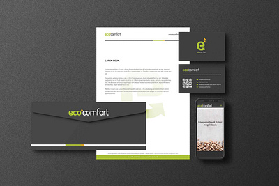 Ecocomfort - logodesign, branding and webdesign branding business card corporate identity ecofriendly graphic design logo sustainability ui ui design ux ux design