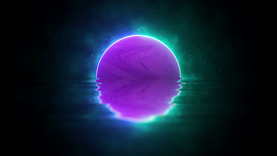 Purple Planet Scene Animation after effects animation cosmos graphic design motion motion design motion graphics scene space