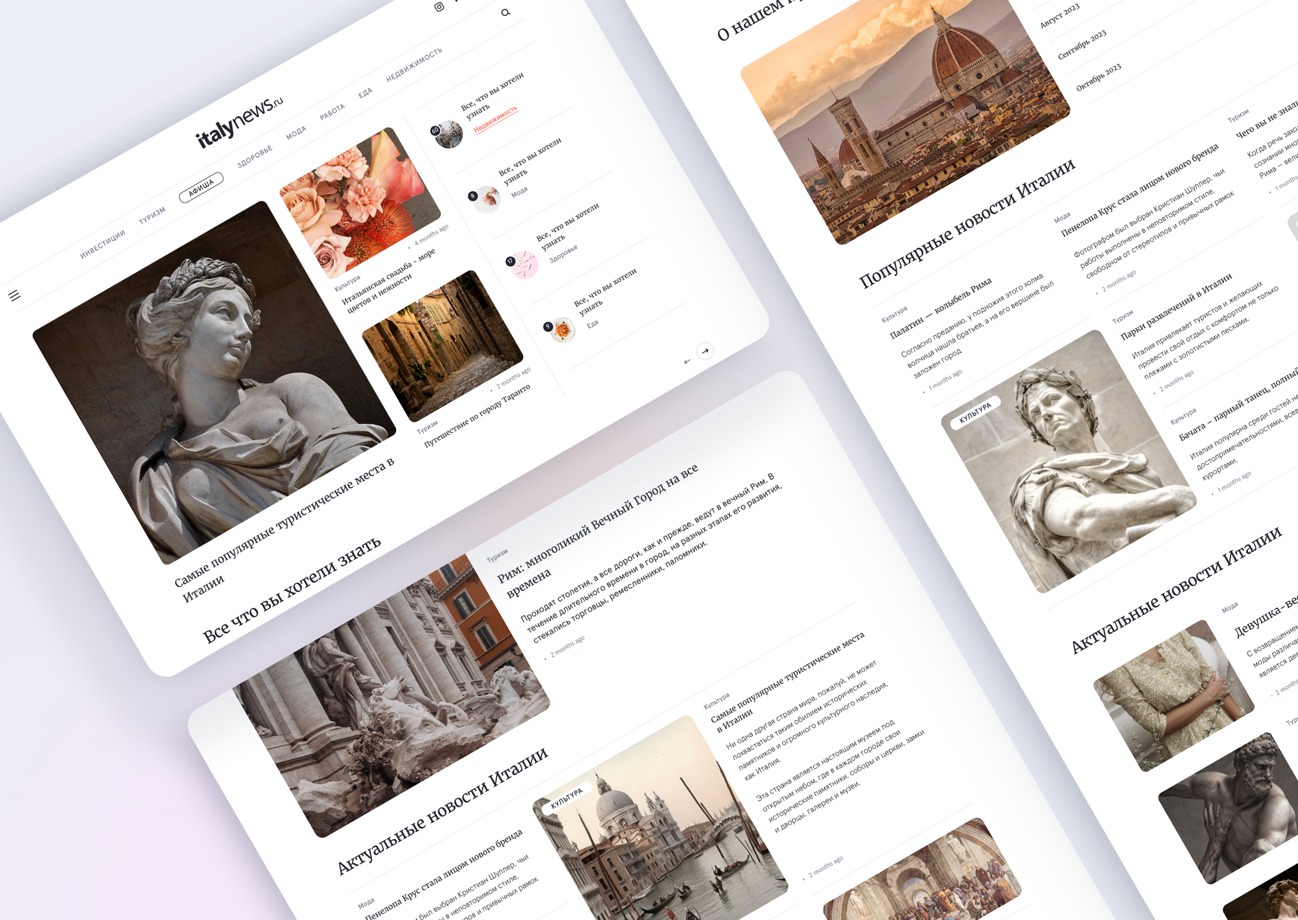 Example of Professional Website UI UX Design