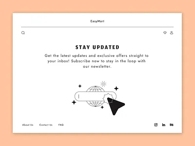 E-commerce Subscription Page 📧 design illustration typography ui vector