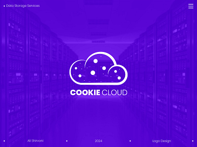 Cookie Cloud Logo Design brand brand identity branding cloud cookie illustrator logo logo design vector