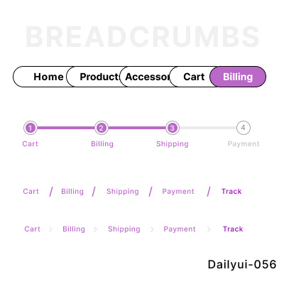 Breadcrumbs for Websites - 056 . 100days ofui breadcrumbs daily ui 056 dailyui dailyui 056 dailyui056 day56 ui uiux