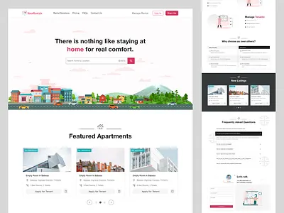 Rental landing page figma graphic design home page homepage landing landing page rental rental marketplace ui ux