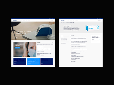 Aidian desktop healthcare ux website