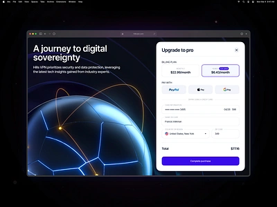 VPN Service Checkout Process admin dashboard cloud computing cyber cybersecurity domain ip network security privacy proxy security web server social security vpn vpn app vpn checkout vpn concept vpn server vpn service web design web hosting