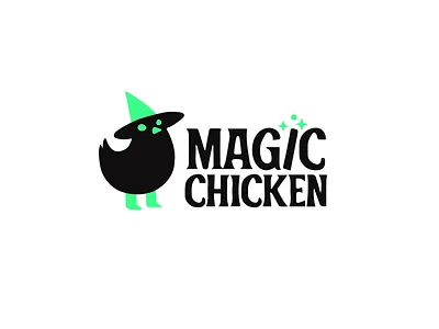 Magic Chicken - Logo Animation 2d 2danimation animation black chicken design graphic design green illustration logo magic motion motion graphics