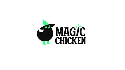 Magic Chicken - Logo Animation 2d 2danimation animation black chicken design graphic design green illustration logo magic motion motion graphics