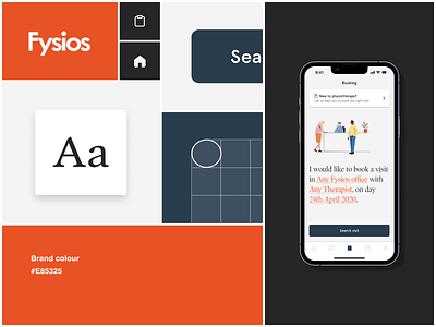 Fysios Assets app design system healthcare ui