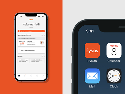 Fysios app app healthcare ui