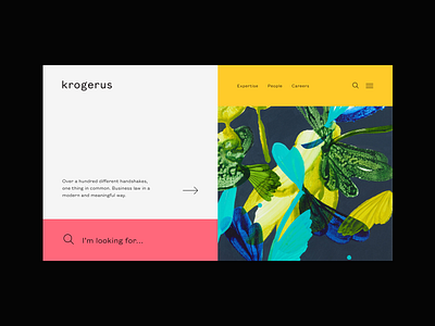 Krogerus desktop hero lawyer company ui ux webbsite