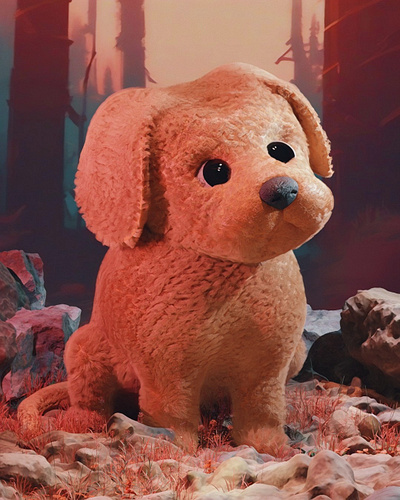 Cute Puppy 🐕 3d blender motion graphics zbrush