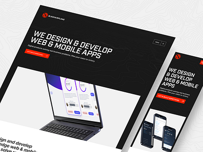 Black Airplane - Digital Product Agency Website agency animation blackairplane flutter team landing page mobile app design next.js onshore team product design redesign responsive tactical topography ui ui design usa based ux web design web development website