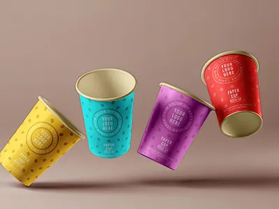 Free Paper Cup Mockup PSD branding cup free free mockup freebies mockup mockup design mockup psd paper product design psd mockup
