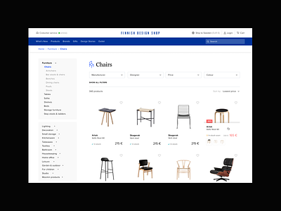 Finnish Design Shop design desktop e commerce product category ui ux website