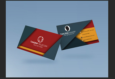 Business card design 3d branding graphic design logo