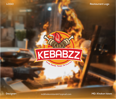 Kebabzz | Restaurant Logo | Unused abstract branding brandmark companylogo food identity k k letter kebabzz logo logodesigner logomark logospecalist needlogo restuarant simple logo trand trandingnow vector viral