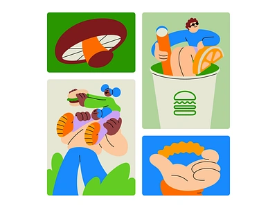 New Work For Shake Shack branding character color colors design graphic design illustration ui