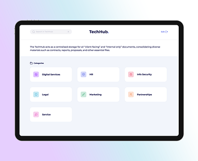 TechHub - UI Design design platform ui