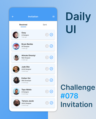 Daily UI Day 078, Invitation app branding design graphic design ui ux