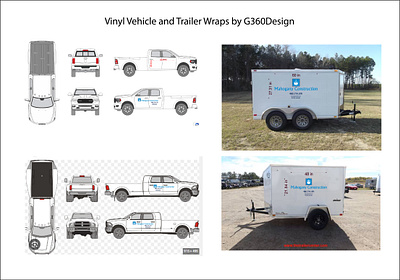 Vehicle & Trailer Vinyl Wrap Design branding graphic design lettering logo logo design photoshop print production trailer wraps typography vector vehicle wrap vinyl