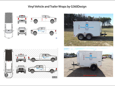 Vehicle & Trailer Vinyl Wrap Design branding graphic design lettering logo logo design photoshop print production trailer wraps typography vector vehicle wrap vinyl