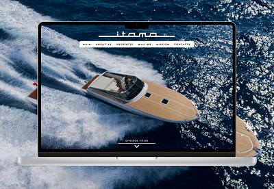 Website Redesign for yacht shop design figma itama redesign shop site ui ux webdesign yacht