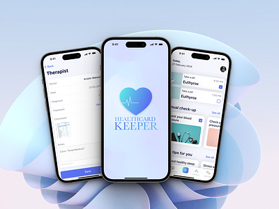 Healthcard Keeper / Mobile app app app design health medcard mobile mobile app ui ux uxui design