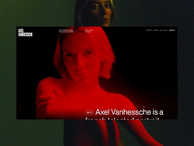 Axel Vanhessche - About // Portfolio animation editorial graphic design motion graphics portfolio ui uianimation uidesign ux webdesign webgl