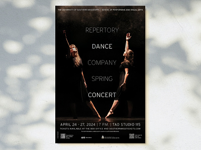 Spring Concert Promotion dance modern typography poster promotional poster