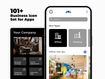 App Business Icon Set app app icons business corporate flat icons glyph icon icon kit icon pack icon set iconography icons icons pack line line icons mobile pictograph set ui vector icons