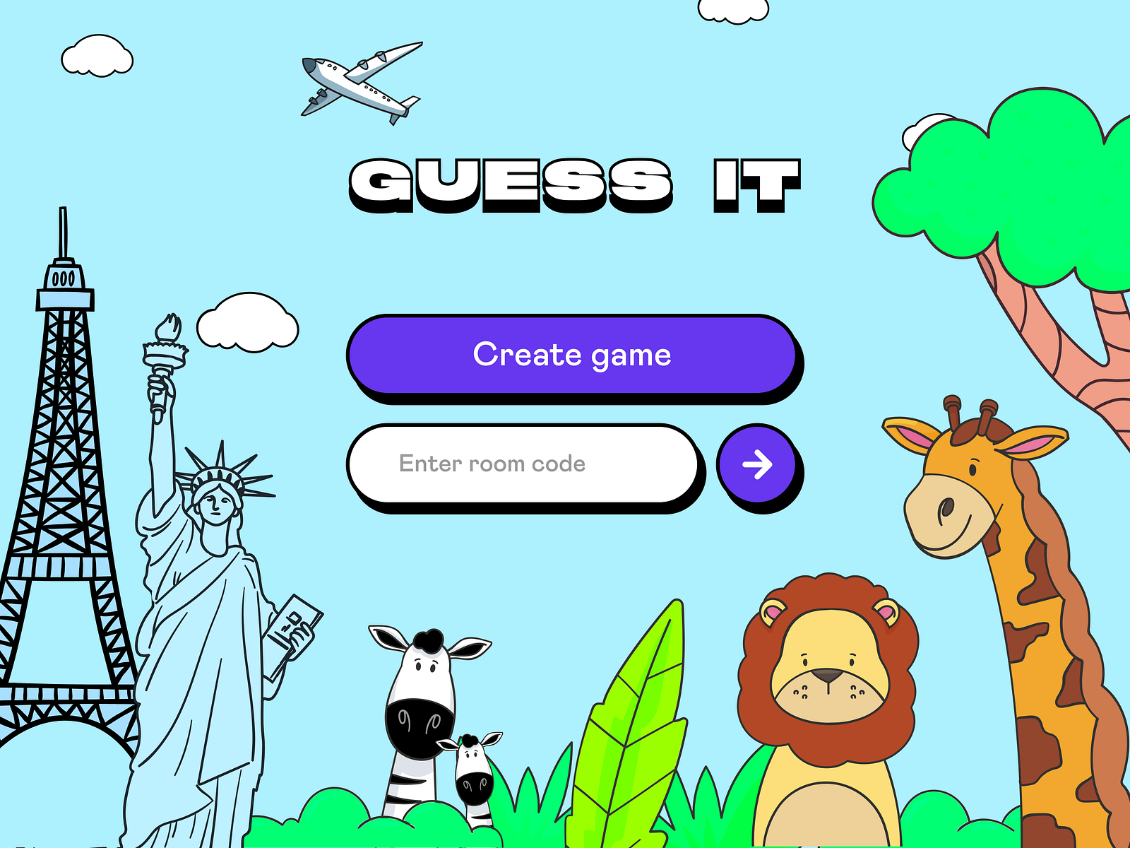 GUESS IT - Drawing Web Game Home Screen UI Design by Girish on Dribbble